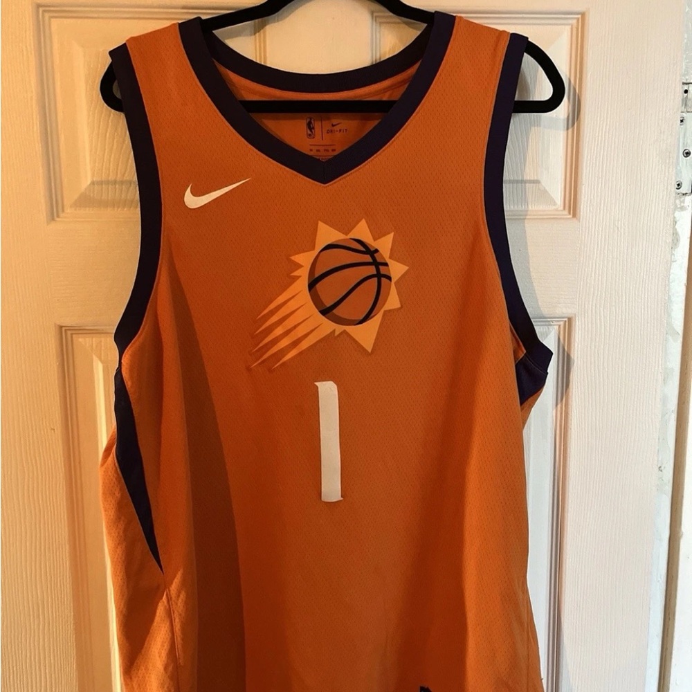 Devin Booker Suns Jersey Orange Sz 2Xl Nike Swingman Used